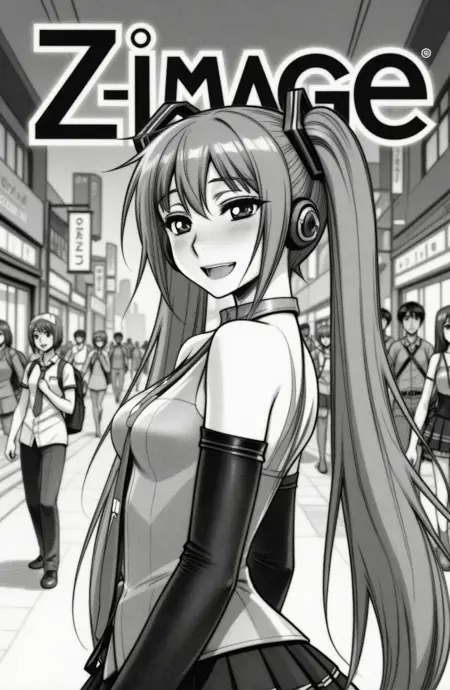 Minazuki Juuzou monochrome style for Z-Image