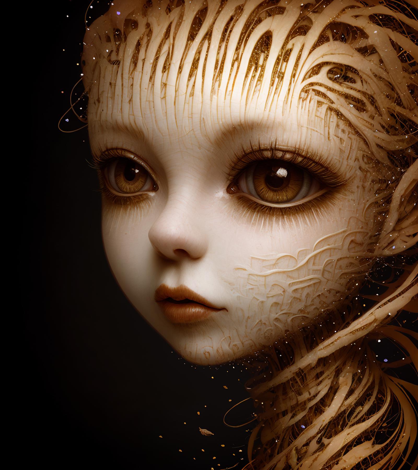 Surrealistic portraits in style of Naoto Hattori image by AIdollagency