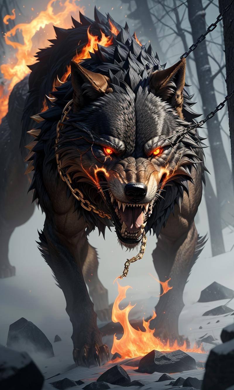 Fenrir (Norse Mythology) image by Wolf_Systems