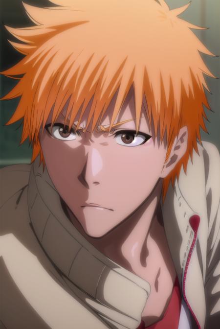 ichigokurosaki, <lora:ichigokurosaki-lora-nochekaiser:1>,
ichigo kurosaki, short hair, orange hair, spiked hair, (brown eyes:1.5),
BREAK shirt, long sleeves, school uniform, jacket, white shirt, open clothes, open jacket, grey jacket,
BREAK looking at viewer, upper body,
BREAK indoors, classroom,
BREAK <lyco:GoodHands-beta2:1>, (masterpiece:1.2), best quality, high resolution, unity 8k wallpaper, (illustration:0.8), (beautiful detailed eyes:1.6), extremely detailed face, perfect lighting, extremely detailed CG, (perfect hands, perfect anatomy),