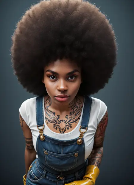 Afro Large Round for PONY