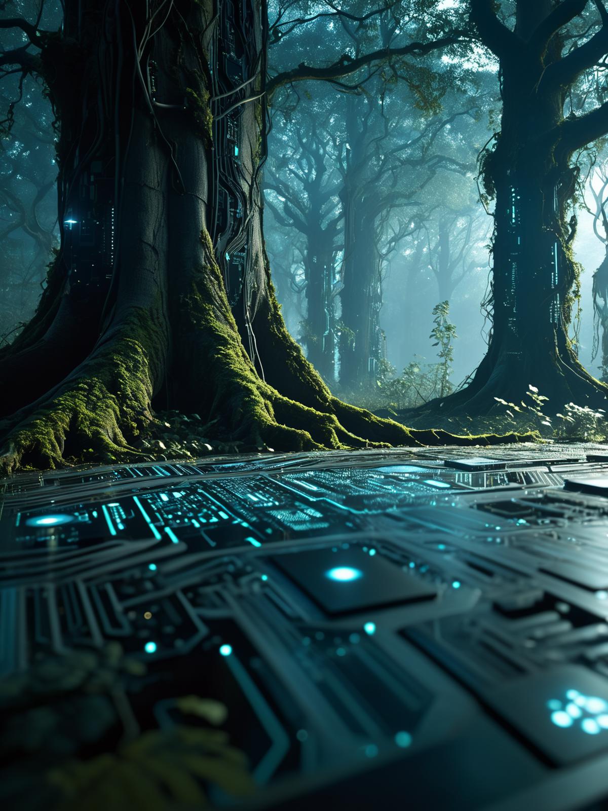 Dark Futuristic Circuit Boards image by artificialstupidity