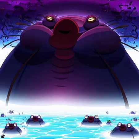 the giant muzzle toad of Mishell/Coqueline (Wakfu, Dofus, Waven)