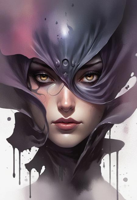 science fiction, professional ominous concept art, by artgerm and greg rutkowski, an intricate, elegant, highly detailed digital painting, concept art, smooth, sharp focus, dramatic, watercolor painting, Inkstains