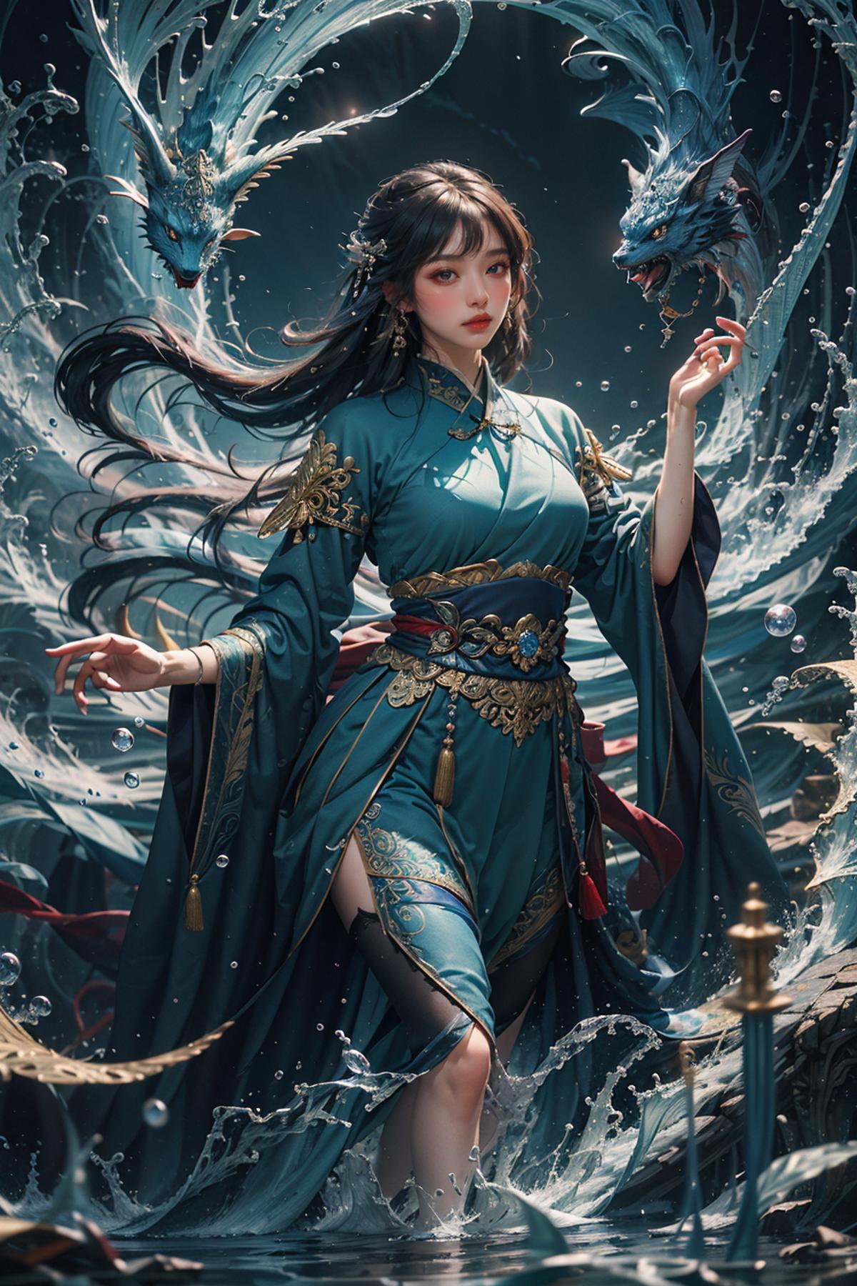 涟漪荡漾 | 水神共工氏Gonggongshi image by CN_LeePoet