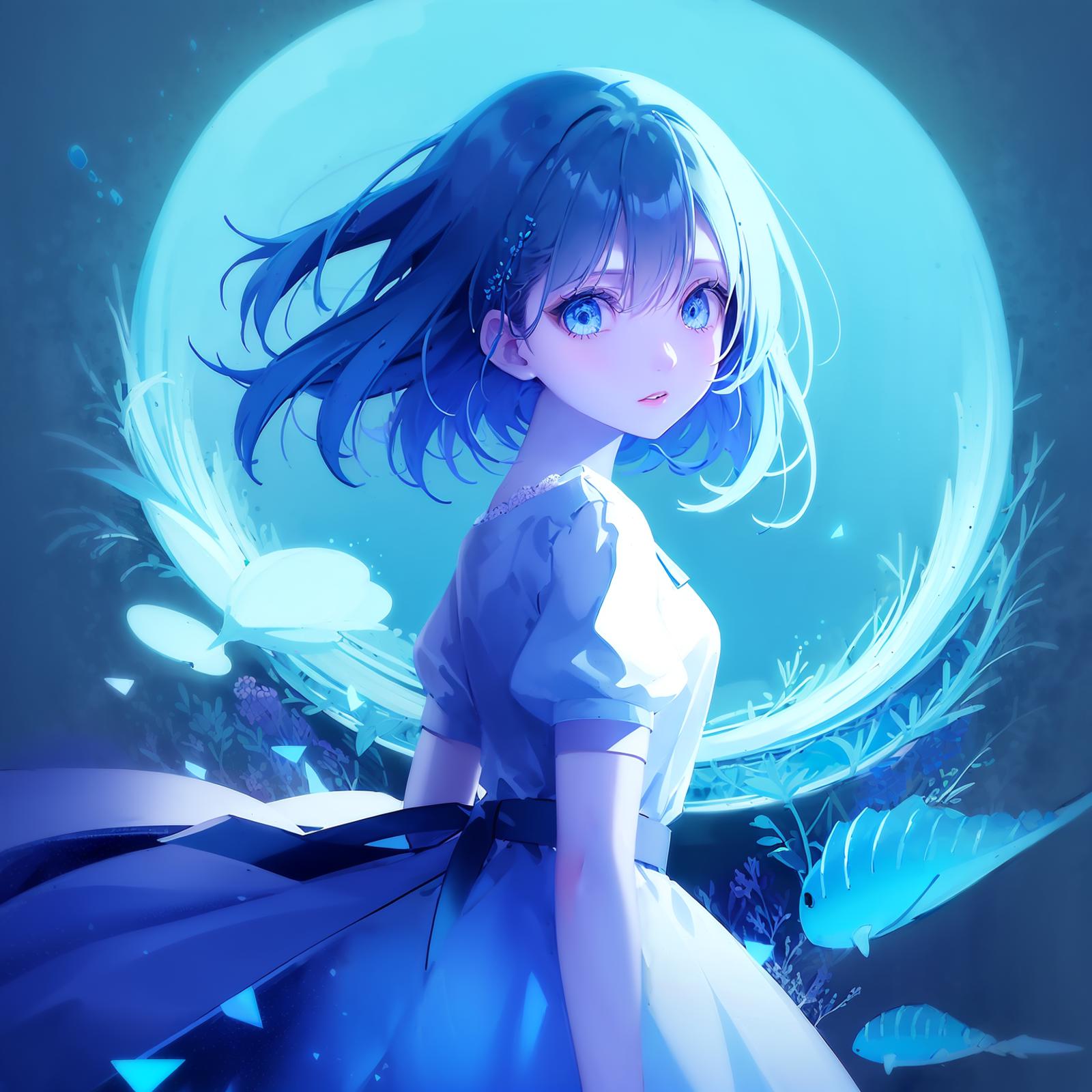 蓝色冲击_blue theme_青の衝撃 image by TanedaRisa