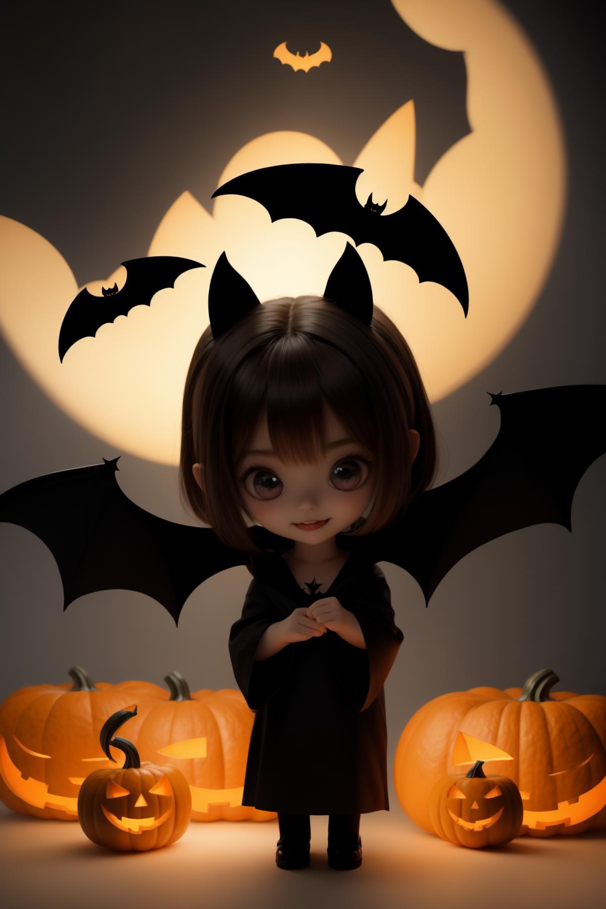Pumpkin Bat & Bat Girl image by MIAOKA