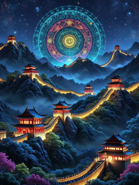 A_Chinese - Style Night Scenes_Chinese-Style Architecture Generation