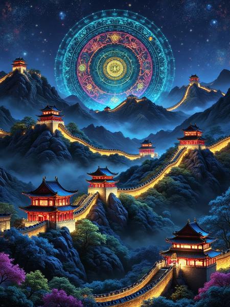 A_Chinese - Style Night Scenes_Chinese-Style Architecture Generation v1.0