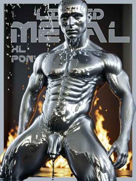 Liquid Metal - XL / Pony - for men