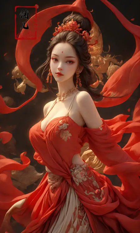 绪儿-敦煌飞天Dunhuang apsaras