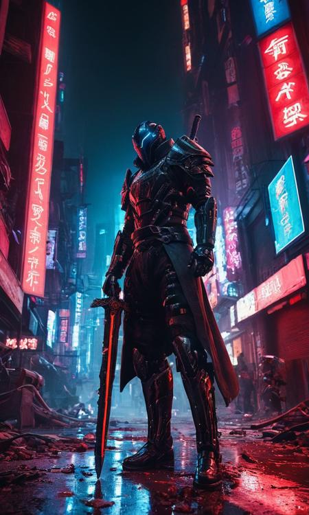 cinematic still 1man, ultra greatsword, neon city, futuristic setting, badass, corpses and blood on the ground, epic, ((cyberpunk)), cataclysmic, absurdres, best quality, digital art style . emotional, harmonious, vignette, 4k epic detailed, shot on kodak, 35mm photo, sharp focus, high budget, cinemascope, moody, epic, gorgeous, film grain, grainy, dark cyberpunk illustration of brutal 1man, ultra greatsword, neon city, futuristic setting, badass, corpses and blood on the ground, epic, ((cyberpunk)), cataclysmic, absurdres, best quality, digital art style in a world without hope, ruled by ruthless criminal corporations. best quality, high resolution, 1man, ultra greatsword, neon city, futuristic setting, badass, corpses and blood on the ground, epic, ((cyberpunk)), cataclysmic, absurdres, best quality, digital art style, cinematic, fine detail, sharp focus, confident colors, perfect, dynamic light, detailed, aesthetic, very inspirational, color, deep rich, intricate, beautiful