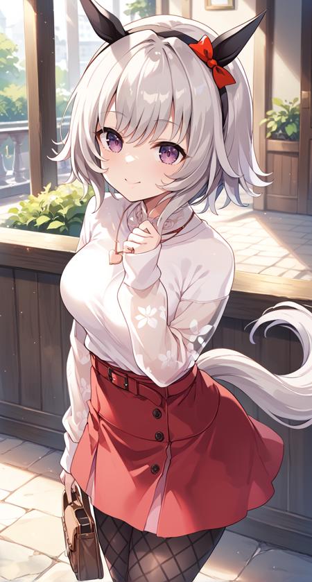 crc casual, curren chan (umamusume), animal ears, belt, black pantyhose, blush, bow, ear bow, ear covers, fishnet pantyhose, fishnets, grey hair, hair between eyes, horse ears, horse girl, pantyhose, purple eyes, red belt, red bow, red skirt, short hair, skirt, sweater, white sweater, bangs, black hairband, eyebrows visible through hair, hairband, highres, horse tail, long sleeves, see-through, see-through sleeves, shirt, tail, violet eyes, sleeves past wrists, black legwear, eyebrows behind hair, hair ribbon, headband, ribbon, silver hair, jewelry, necklace, heart necklace, crc race, curren chan (umamusume), animal ears, bare shoulders, black coat, coat, gloves, highres, horse ears, horse girl, horse tail, long sleeves, off-shoulder coat, off shoulder, red legwear, short hair, tail, white gloves, blush, ear covers, grey hair, hair between eyes, red thighhighs, striped, thighhighs, violet eyes, black dress, boots, dress, thigh-highs, ear ribbon, red ribbon, ribbon, white hair, black hairband, bow, ear bow, hairband, red bow, off-shoulder dress, purple eyes, striped clothes, striped dress, white dress, bangs, black jacket, eyebrows visible through hair, jacket, vertical-striped dress, vertical stripes, silver hair, collared dress, off-shoulder jacket, sleeveless, sleeveless dress, crc wedding, curren chan (umamusume),  animal ears, blush, dress, elbow gloves, gloves, grey hair, hair ornament, horse ears, horse tail, ribbon, short hair, tail, wedding dress, black dress, black gloves, bow,ear covers, ear ornament, horse girl, official alternate costume, purple eyes, detached sleeves, bare shoulders, black footwear, dress bow, frilled dress, frills, high heels, see-through, see-through cleavage, see-through dress, sleeveless, sleeveless dress, black choker, bracelet, choker, bangs, violet eyes,