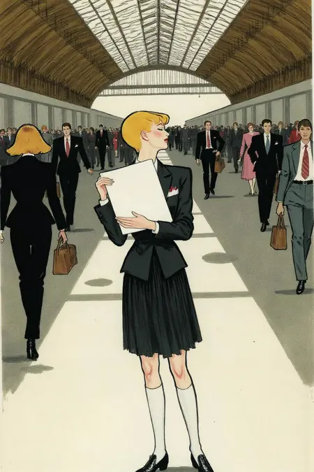 Fashionista Style (René Gruau/Niji Anime)