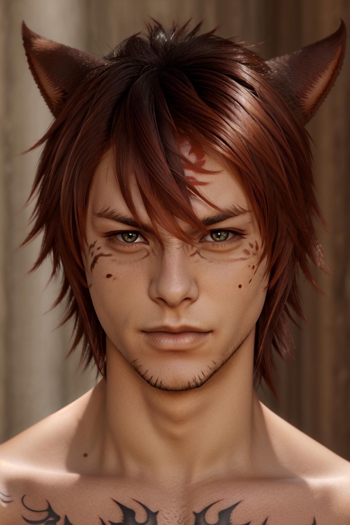 Male Miqote - FFXIV (LORA) image by duskfallcrew