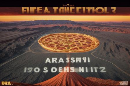 (((big text, text))),  (pizza), flying pizza, hamburger, hotdog, burrito, banana, apple, , fire,  (big text))), (((area 51))), ufo, volcano, apocalypse, fire, (desert background), 
sbbbbbbbbbbbbbbbbbbbbb