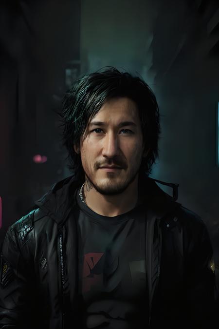 (Cyberpunk Style), 1man, (Markiplier), full body shot, cyberpunk clothing, male focus, cyberpunk background, extremely detailed cyberpunk background, extremely detailed background, extremely detailed Markiplier face, cyberpunk body modification, cyberpunk 2077 body modification, neon city background, cyberpunk suit, robot, science fiction, solo, full body, wires and cables, sharp focus, natural lighting, cyberpunk reimagined, neon lights, action pose, colorful, bright colors, science fiction, a dystopian cyberpunk city, CyberpunkAI, neon, cyberpunk 2077, (cyberpunk 2077 cityscape), art by Masamune Shirow,masterpiece, best quality, official art, extremely detailed CG unity 8k wallpaper, detailed background, best quality, expressive eyes, perfect face, perfect eyes, perfect anatomy, extremely detailed eyes and face, looking at viewer, detailed background, detailed clothes, cinematic lighting, beautiful 8k, masterpiece, best quality, high quality, hdr, photography by cosmicwonder, high definition, symmetrical face, volumetric lighting, 24mm, 4k, DSLR, high quality, ultra realistic,