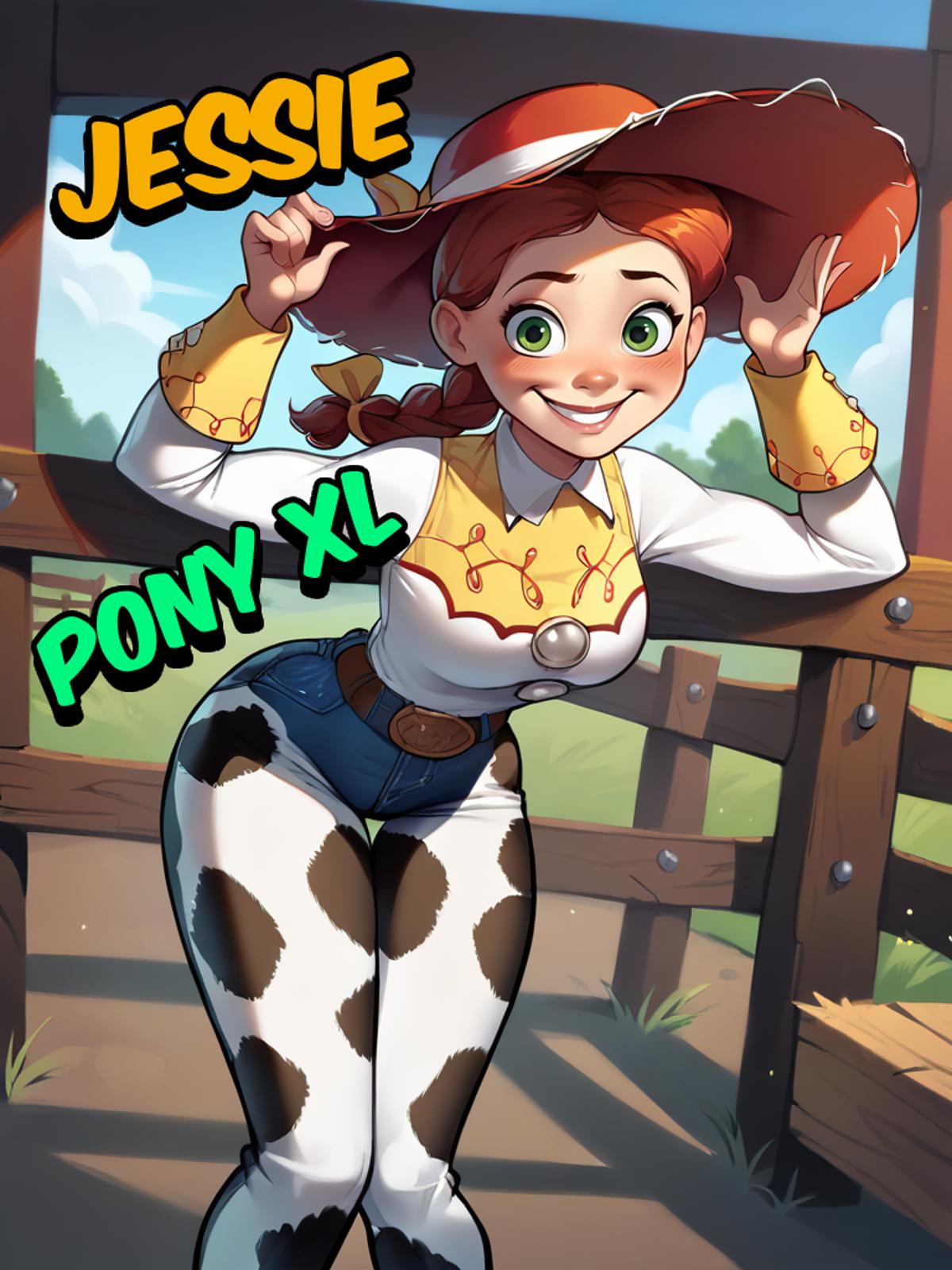 Jessie (Toy Story) Disney Pixar - SD 1.5 | XL PONY - by YeiyeiArt - -XL  PONY- | Stable Diffusion LoRA | Civitai