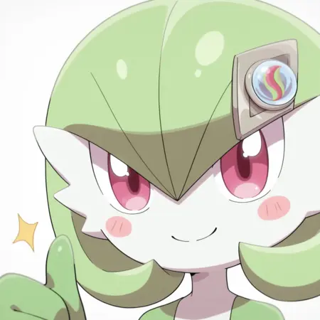 gardevoir (poketoon) | character | by quazar | COMMISSION
