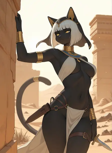 Thief Black Cat - Desert Furry Collection 1 : Egyptian Edition (Illustrious)