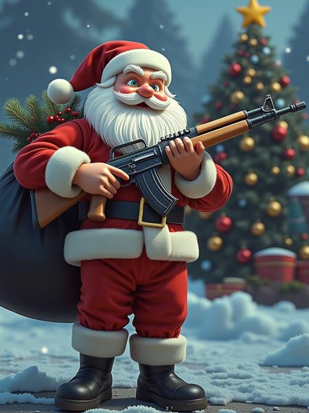 Flux Christmas scene v0.2