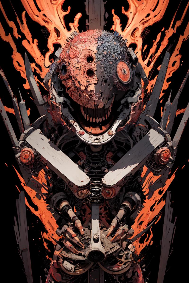 Chainsaw Head Style Concept image by amani
