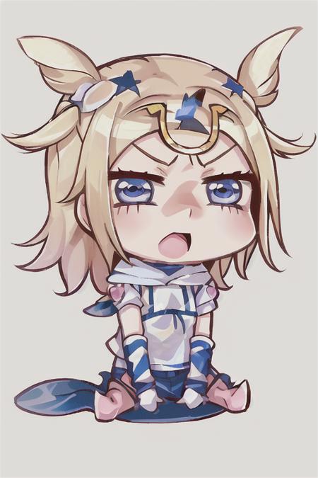 solo, johnny joestar, blue eyes, blonde hair,  riyo_(lyomsnpmp),  chibi,  april_fools, <lora:April-Fools:0.8>   <lora:johnnyJoestarLora_v3:1>