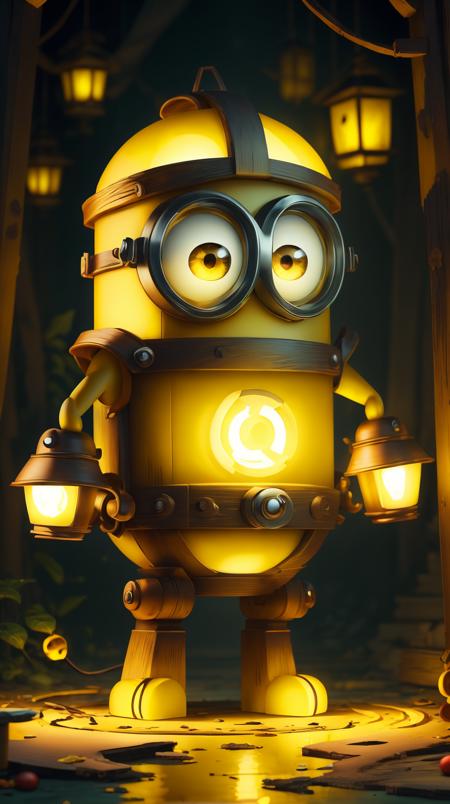 <lora:MinionStyle:1.25> MinionStyle Yellow lantern, (Masterpiece:1.3) (best quality:1.2) (high quality:1.1)