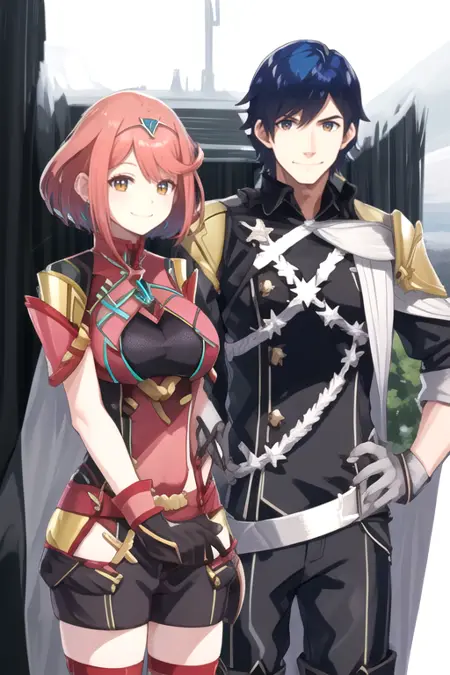 Chrom x Pyra (Fire Emblem x Xenoblade Chronicles)