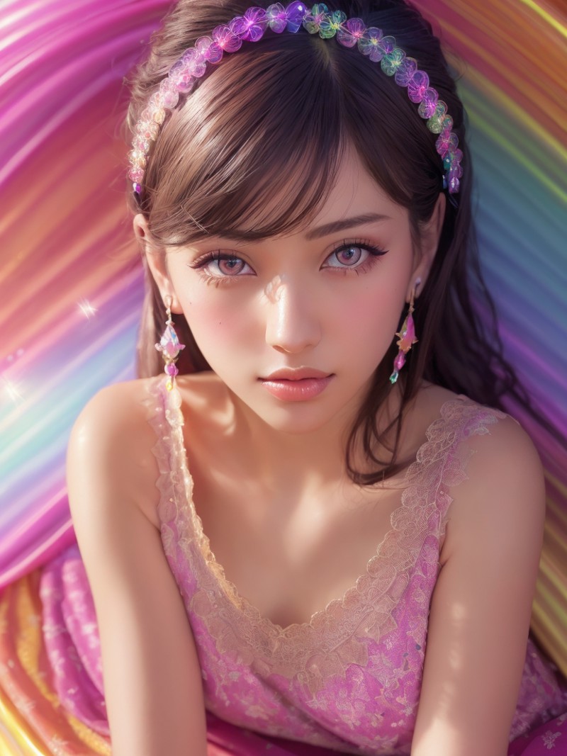 (best quality, masterpiece:1.2),ultra detailed,(photo realistic:1.4),solo,cute girl,gradient_background,(detailed eyes:1.1...
