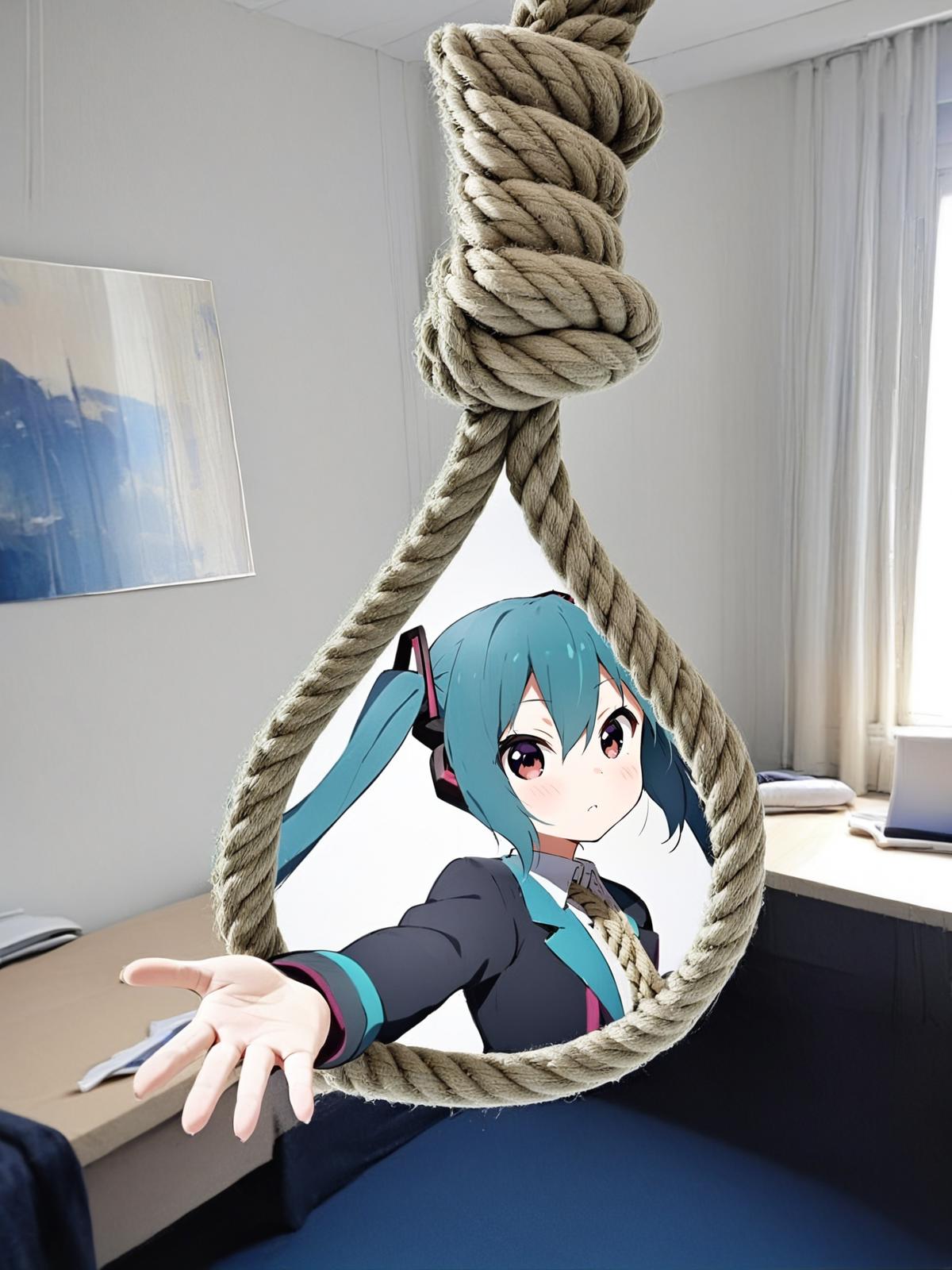 Man Looking At Noose Meme - ga6dyni