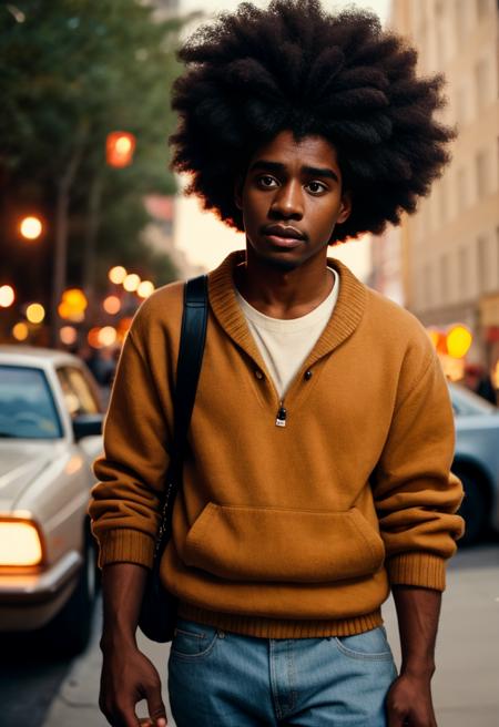 cinematic photo photograph,  Kodak portra 800,  40 y.o afro american man,  . 35mm photograph,  film,  bokeh,  professional,  4k,  highly detailed,  a look of shock