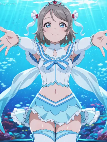 Watanabe You - koi ni naritai aquarium outfits [illustrious]