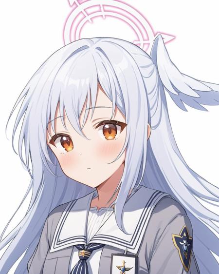 suzumi \(blue archive\),1girl, solo, white_background, simple_background, upper_body, sailor_collar, looking_at_viewer, one_side_up, long_sleeves, serafuku, blush, neckerchief
<lora:suzumi_(blue_archive)_image73_2023-12-01:1>halo. gorgeous,key visual, vibrant, studio anime,award-winning, professional, highly detailed,high budget, cinemascope