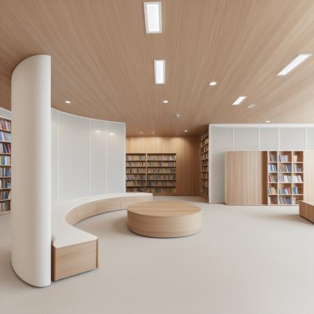 <lora:Moogone_library_5600_lora:1>, ohwx,bookstore, bright, sunny, library, interior, wooden bookshelf, stainless steel floor, clean ceiling, minimalism, many books, store, realistic, professional light, 8k, 4k, nikon, sony, raw, fuji film