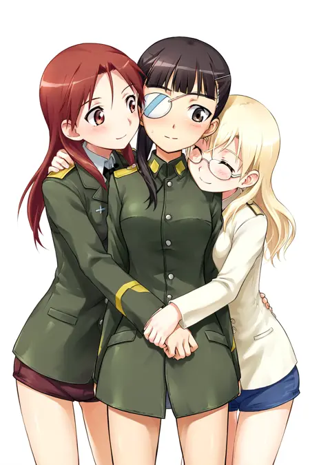 Minna Mio and Perrine || Strike Witches