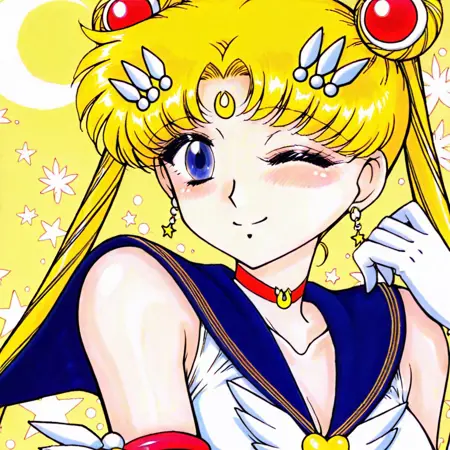 sailor moon (black dog style