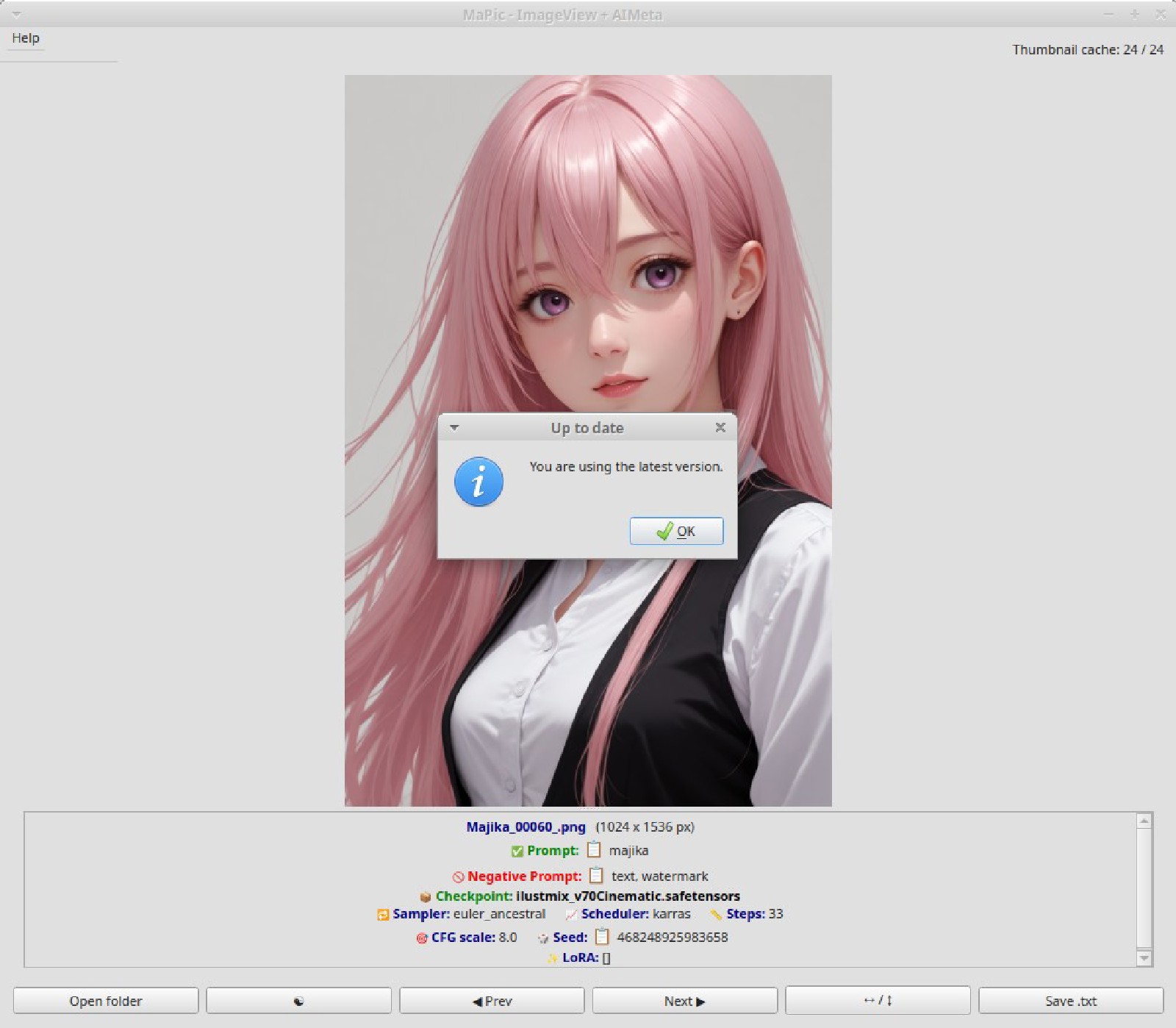 MaPic – Image Viewer with AI Metadata Reader