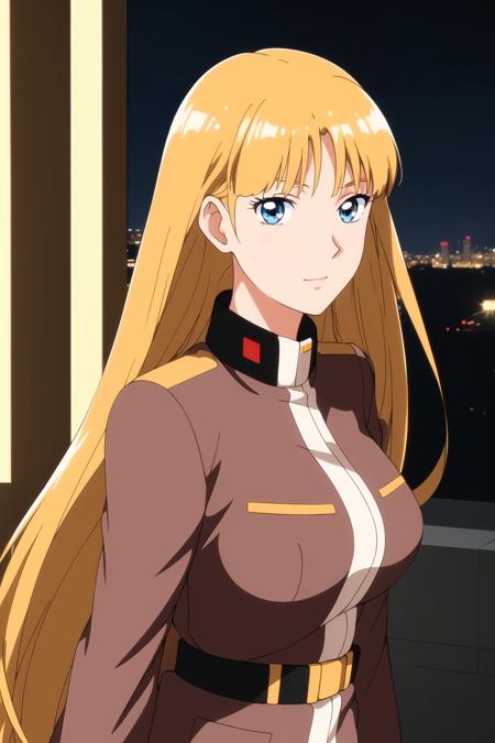 (Night:1.7), Japan, Tokyo, CityView, Before Window,
Standing at attention,
Brown_ jacket,military, military uniform,long sleeves,
<lora:Lucille_Liliant_GundamX-KK77-V1:0.7>,
blonde hair ,blue eyes,long hair,bangs,
1 girl, 24yo,mature female,Beautiful Finger,Beautiful long legs,Beautiful body,Beautiful Nose,Beautiful character design, perfect eyes, perfect face,
looking at viewer, in the center of the image,(Upper_body),(Focus on her face),(from_side),
NSFW,official art,extremely detailed CG unity 8k wallpaper, perfect lighting,Colorful, Bright_Front_face_Lighting,
(masterpiece:1.0),(best_quality:1.0), ultra high res,4K,ultra-detailed,
photography, 8K, HDR, highres, absurdres:1.2, Kodak portra 400, film grain, blurry background, bokeh:1.2, lens flare, (vibrant_color:1.2)
(Beautiful,large_Breasts:1.0), (beautiful_face:1.5),(narrow_waist),