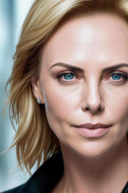 raw photo portrait, medium close shot, sd15-charlize-theron woman, (medium closeup:1.4), elegant, intricate, dslr, 8k, uhd, 1girl