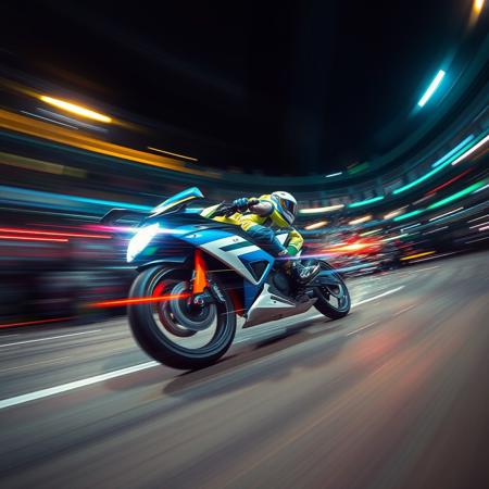 shot from side,it is Biochemical,racing stripes,motion blur,going really fast masterpiece,deep focus,studio lighting,League of Legends Splash Art,hyperdetailed,arcadian,spotlight