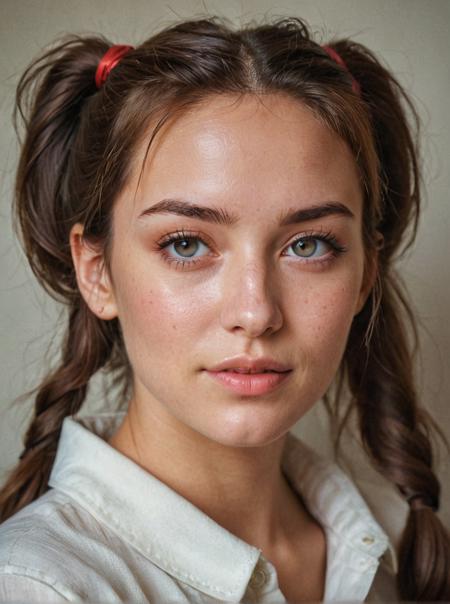hot tempered instagram portrait, most beautiful picture ever of an amazing  exhausted but deeply happy , loving gaze, shiny skin,   perfect colors, perfect ambiance, perfect lighting, perfect background, classy photography,  ponytails,  photorealistic,(natural skin texture, hyperrealism, soft light, sharp), aesthetic, attractive dynamic magical pose
closed eye cozy warm
