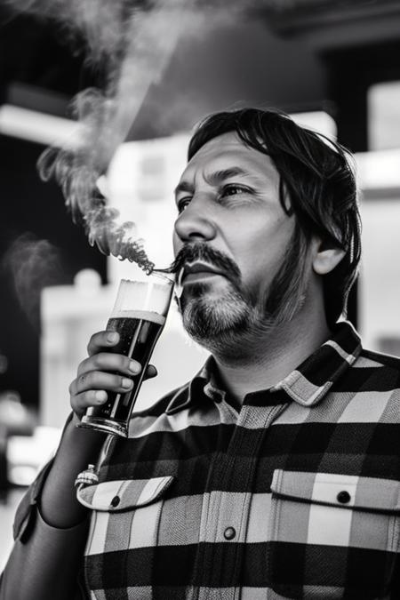 photo of man without glasses drinking beer, smoke, high detailed face,  <lyco:locon_perfecteyes_v1_from_v1_64_32:0.85> <lora:m0sca:1>