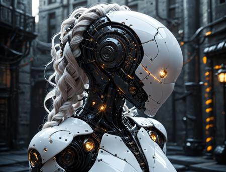 biomechanical cyberpunk (close-up:1.3),(Wagara patterned clothing:1.5),(high-cut_armor, White :1.5),(Waterfall Braid with Curls:1.5),best quality,masterpiece,highly detailed,ultra-detailed,<lora:Faceless_Cyborgs-000014:0.7>,(noface:1.4),cyborg,mecha,(mecha even bigger than buildings:2),(MECHA-BACK-UNIT:1.5),(heroic armor:2),(ultra-detailed mecha armor:2),(detailed armor description:2),(glowing:1.5),mechanical parts,(mechanical parts:1.5),(robot joints:1),(heroic parts:1.5),, Timeless celestial lighthouse with guiding light for lost souls.,__Beautiful Background__,
Best Quality, Masterpiece, Ray Tracing, Reflected Light
Middle view, vivid colors, ultra-detailed, high quality, beautiful colors, high details, backlit, . cybernetics, human-machine fusion, dystopian, organic meets artificial, dark, intricate, highly detailed