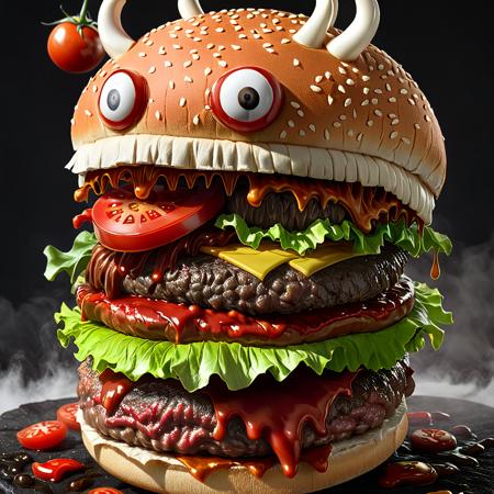 Food monsters  LoRA [SD+XL+Pony] XL