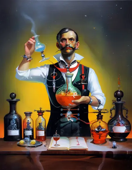 Scifi Fantasy Book Cover - SDXL 1.0