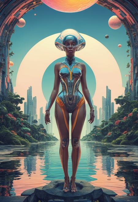 Futuristic, Fantastic, beautiful, exotic, magical, surreal, Abstract, absurd,