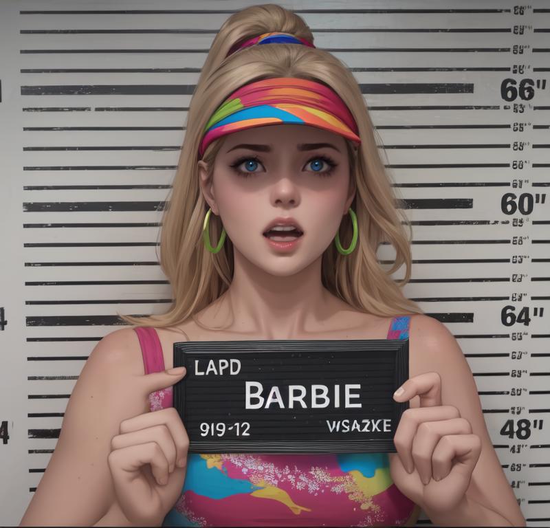 Barbie Mugshot (meme) | Barbie Movie | ownwaifu image by ownwaifu