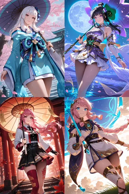 Kagura | Mobile Legends Bang Bang | 4 Skins | Illustrious