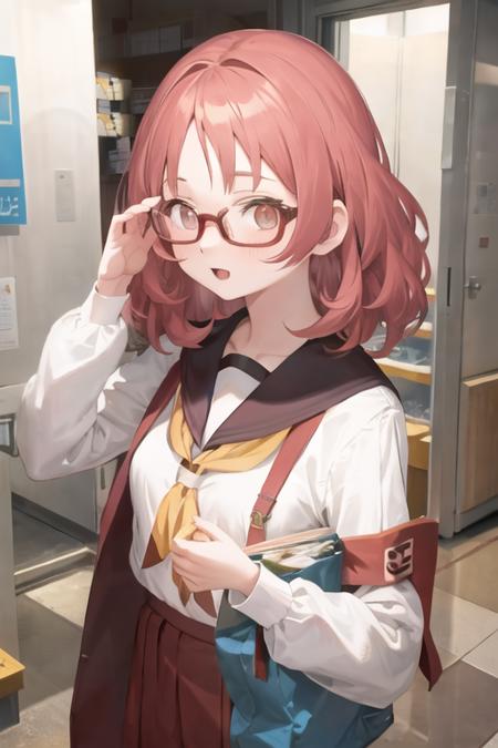 1girl, ai_mie, medium hair, glasses <lora:ai_mie_v2-200:1>